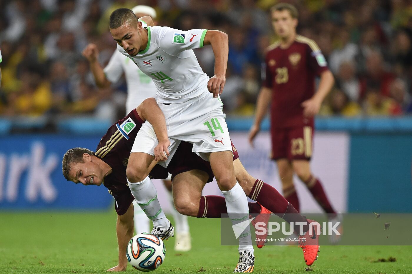 Football. 2014 FIFA World Cup. Algeria vs. Russia