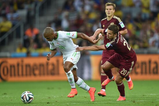 Football. 2014 FIFA World Cup. Algeria vs. Russia
