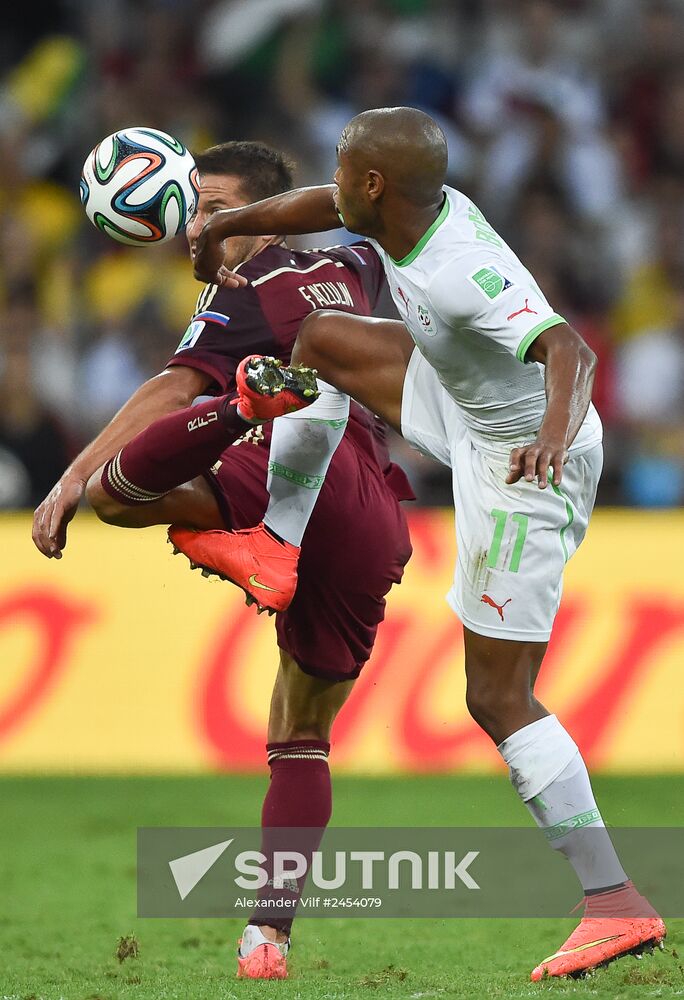 Football. 2014 FIFA World Cup. Algeria vs. Russia