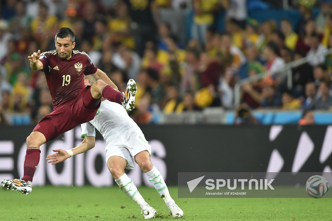 Football. 2014 FIFA World Cup. Algeria vs. Russia