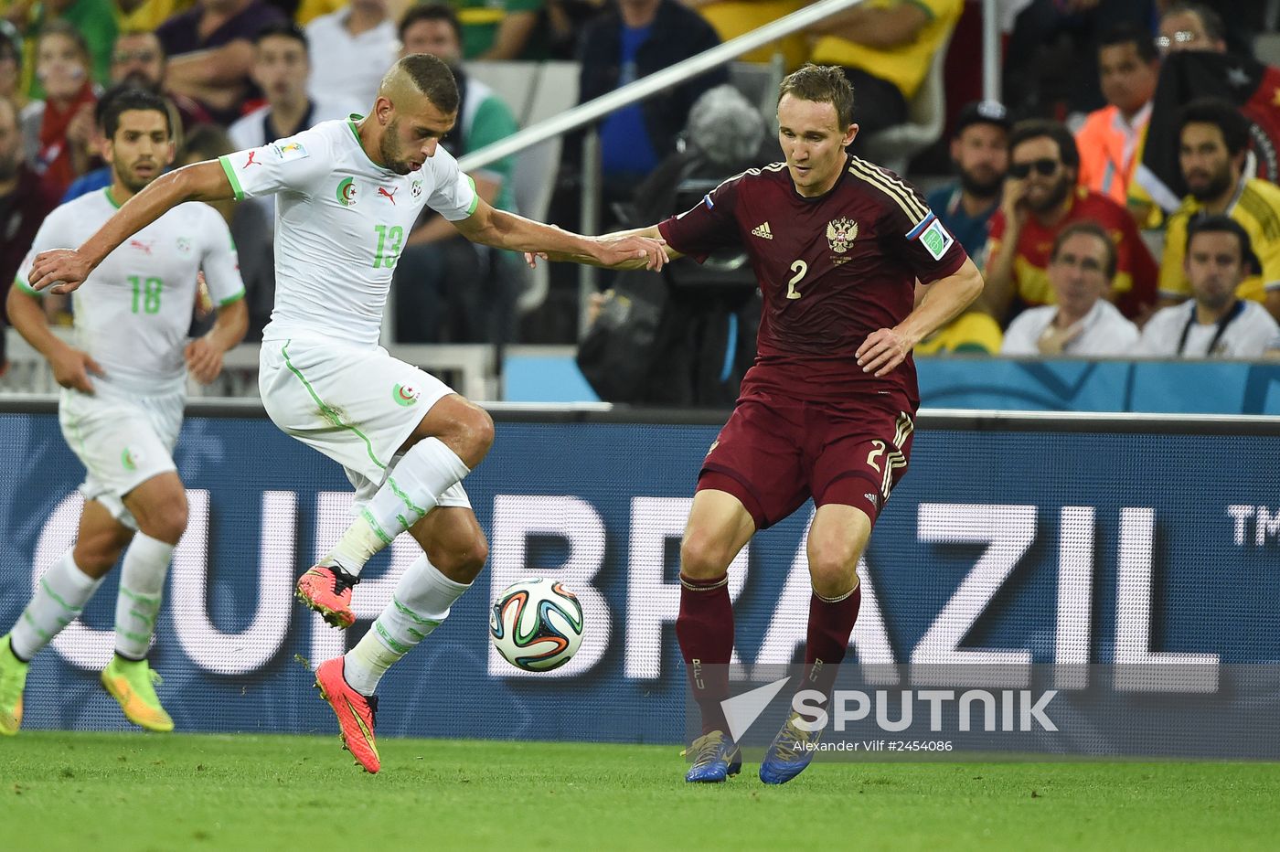 Football. 2014 FIFA World Cup. Algeria vs. Russia