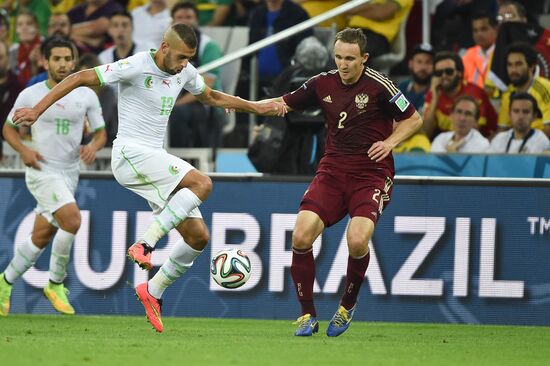 Football. 2014 FIFA World Cup. Algeria vs. Russia