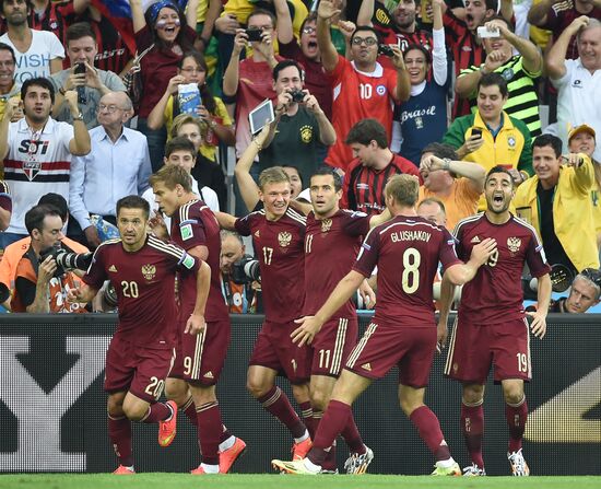 Football. 2014 FIFA World Cup. Algeria vs. Russia