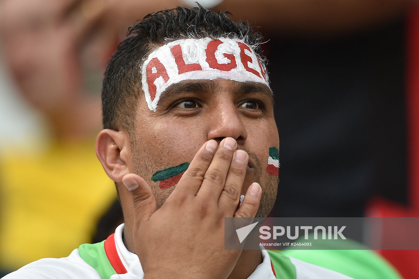 Football. 2014 FIFA World Cup. Algeria vs. Russia