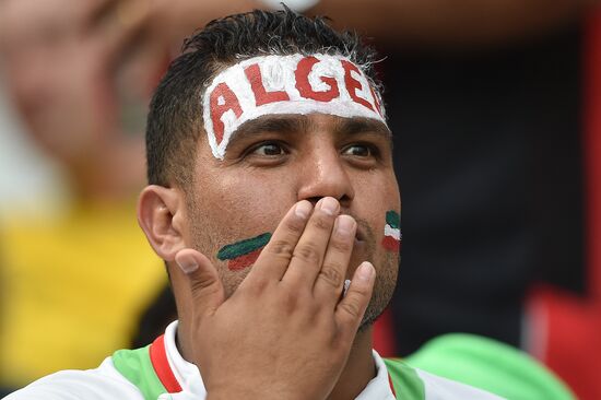 Football. 2014 FIFA World Cup. Algeria vs. Russia