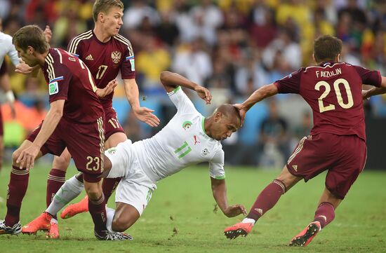 Football. 2014 FIFA World Cup. Algeria vs. Russia