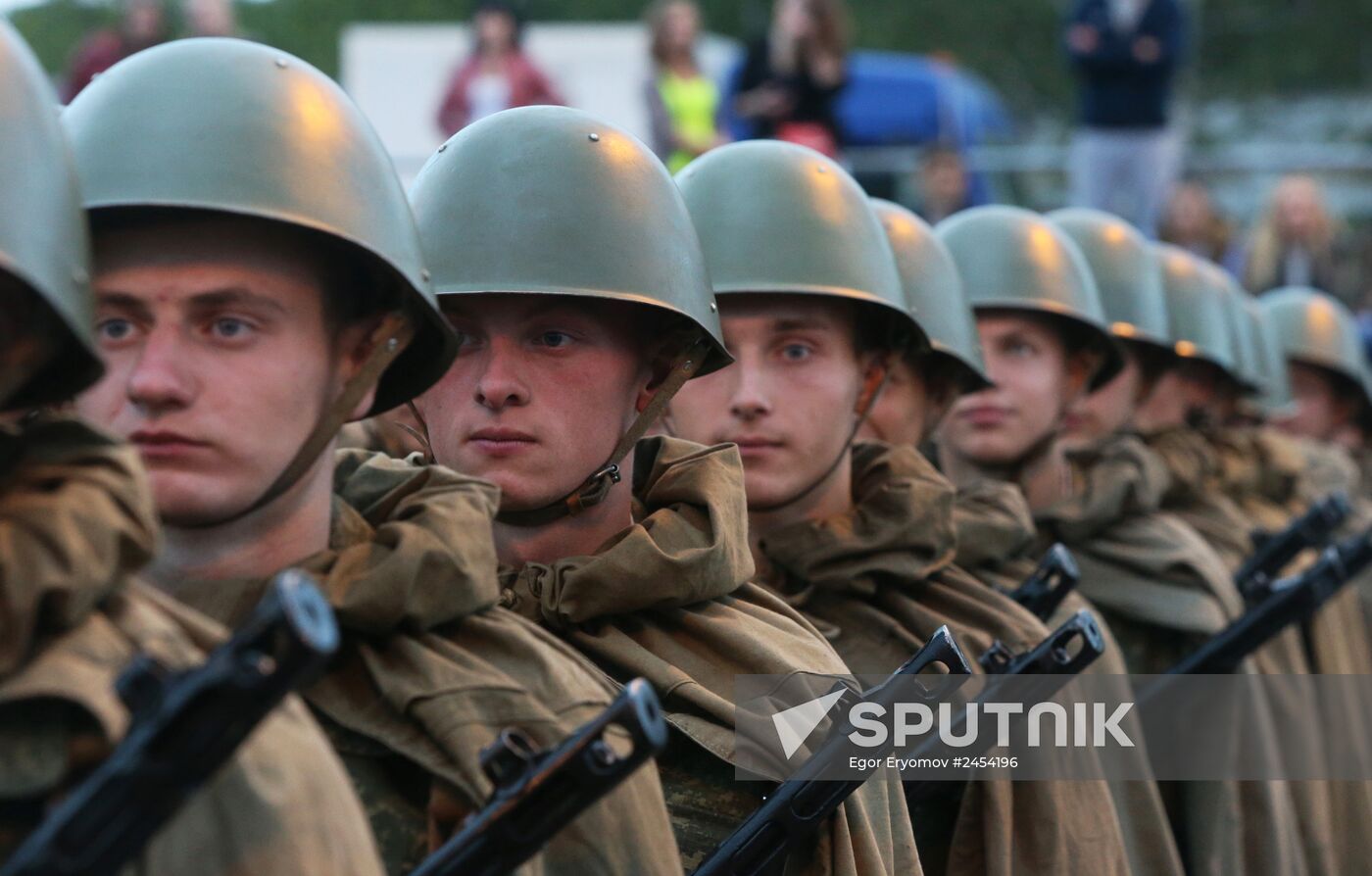 Military parade rehearsal for Independence Day in Belarus