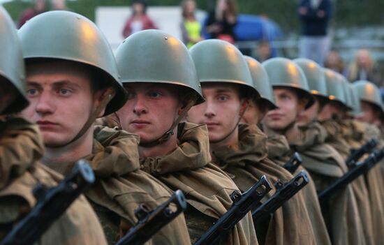 Military parade rehearsal for Independence Day in Belarus