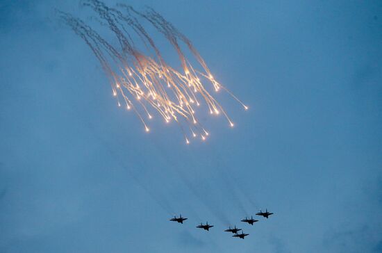 Military parade rehearsal for Independence Day in Belarus