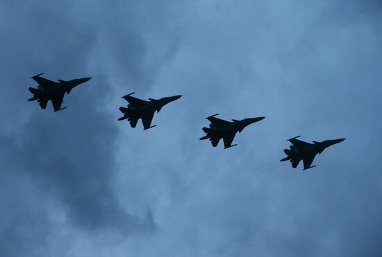 Military parade rehearsal for Independence Day in Belarus
