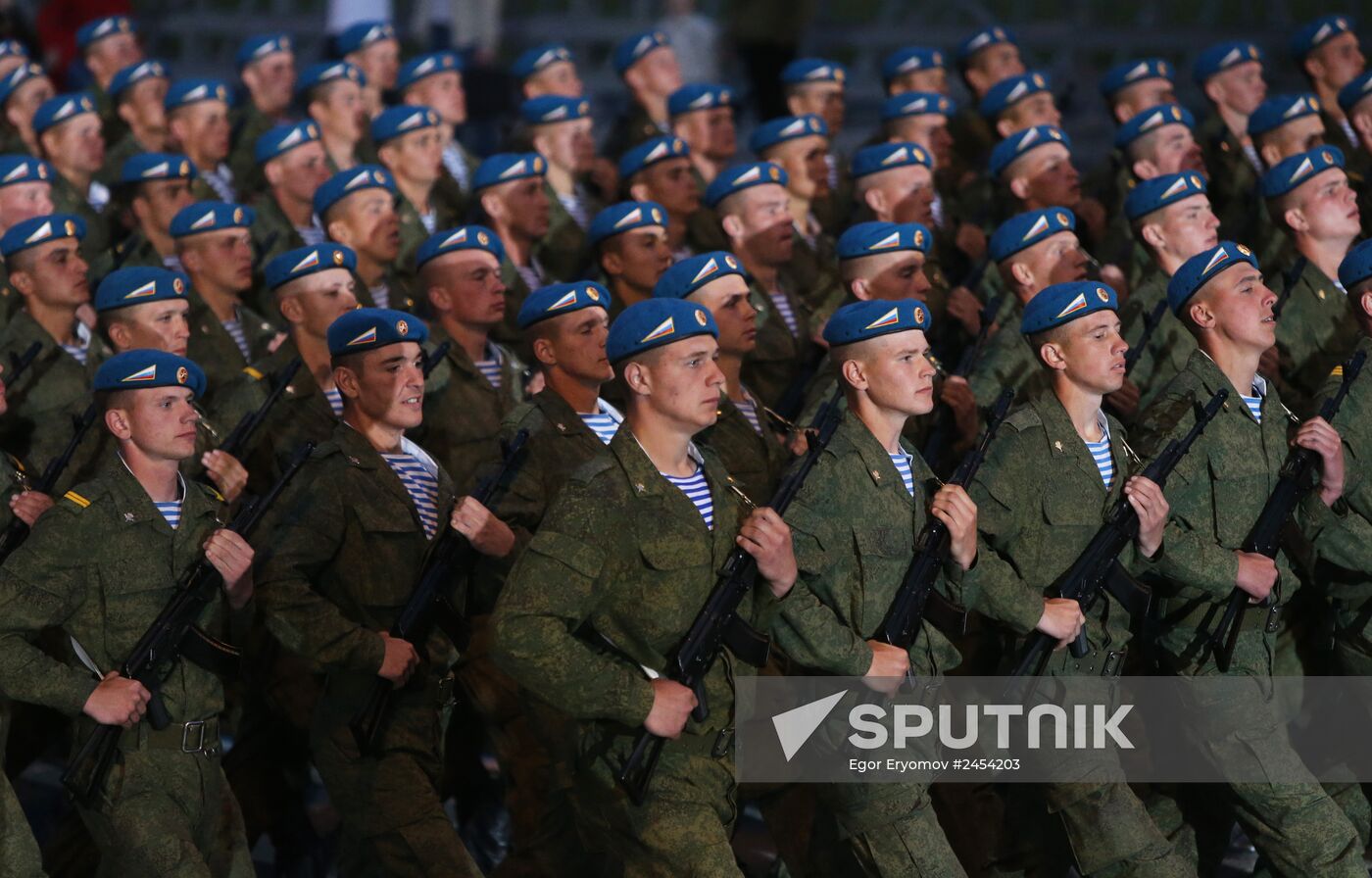 Military parade rehearsal for Independence Day in Belarus