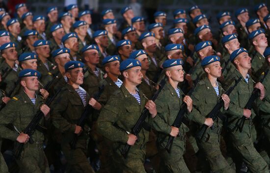 Military parade rehearsal for Independence Day in Belarus