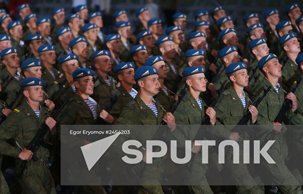 Military parade rehearsal for Independence Day in Belarus