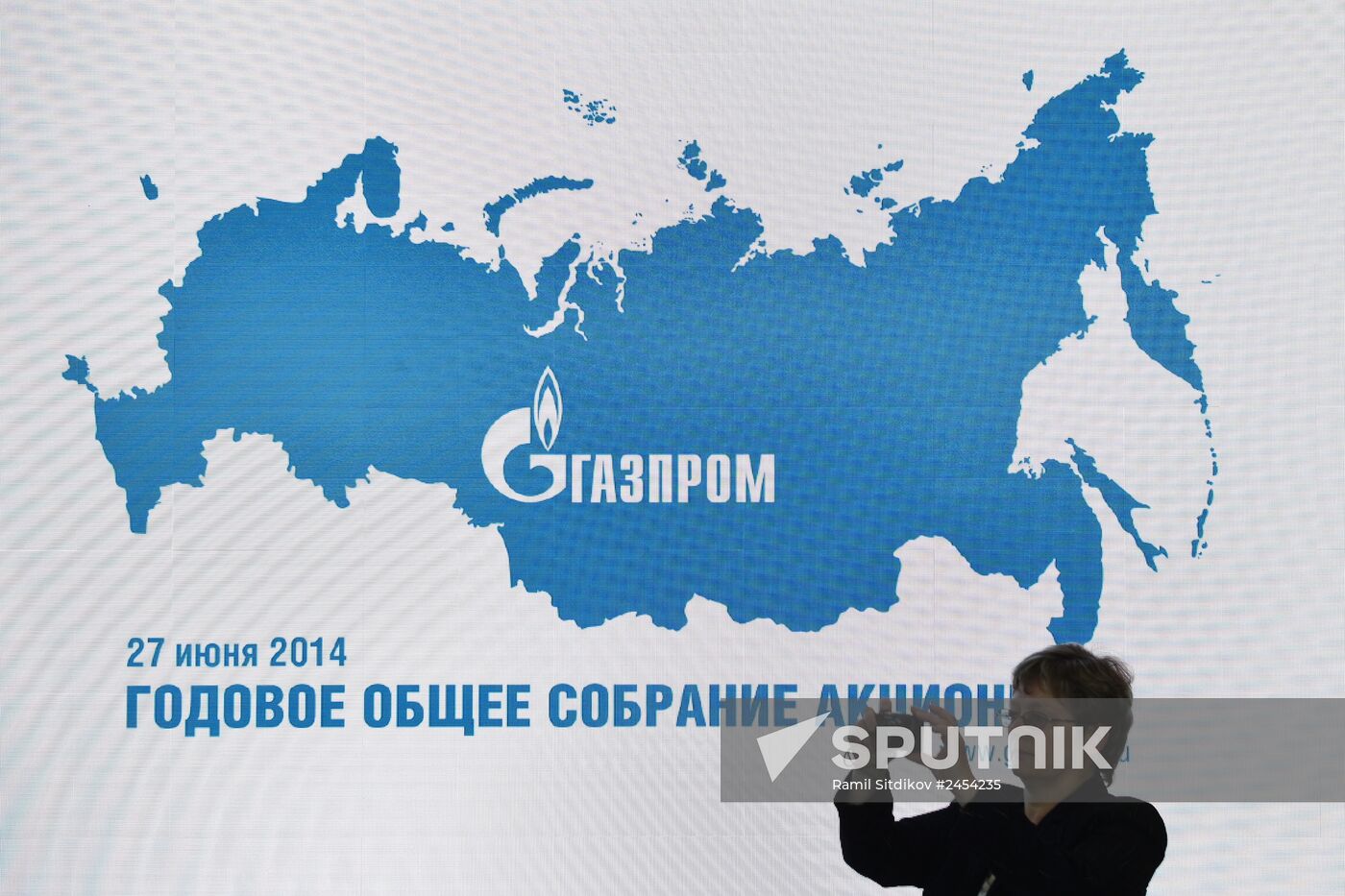Gazprom's annual general meeting