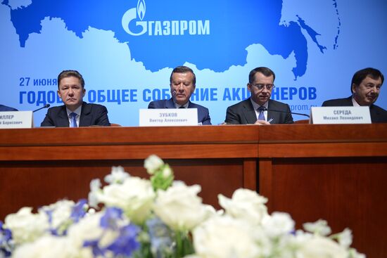 Gazprom's annual general meeting