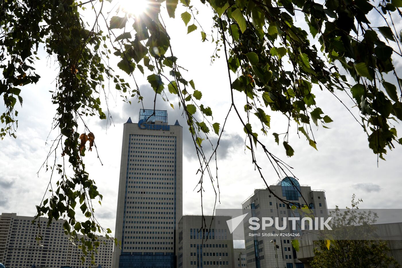 Gazprom building in Moscow