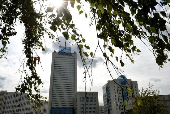Gazprom building in Moscow