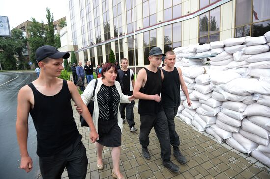 Release of soldiers of Ukrainian army's military unit No. 3004 captured in Donetsk