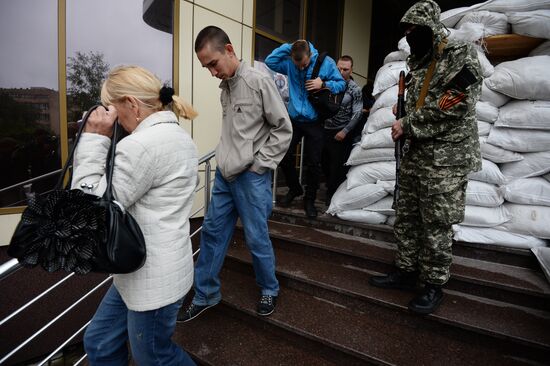 Release of soldiers of Ukrainian army's military unit No. 3004 captured in Donetsk