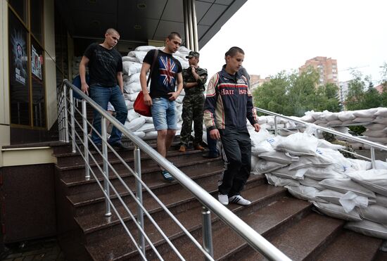 Release of soldiers of Ukrainian army's military unit No. 3004 captured in Donetsk