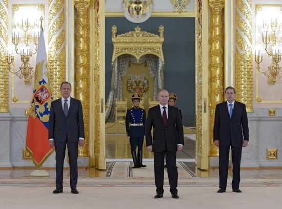 Ceremony of presenting credentials to Russian President Vladimir Putin