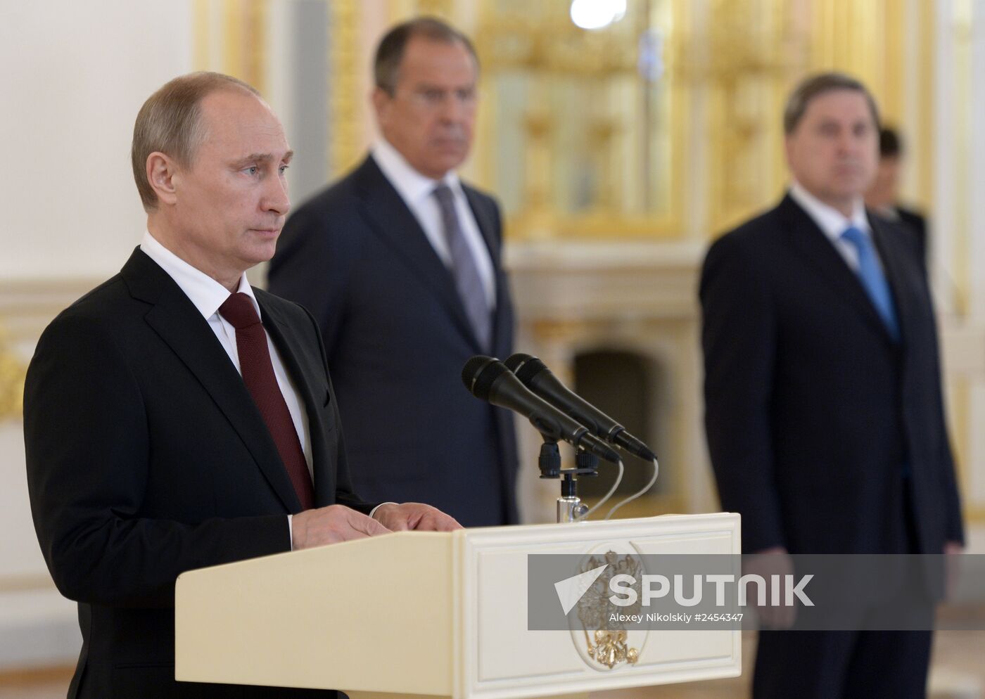 Ceremony of presenting credentials to Russian President Vladimir Putin