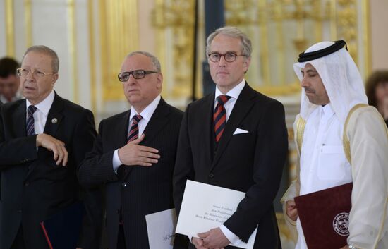 Ceremony of presenting credentials to Russian President Vladimir Putin