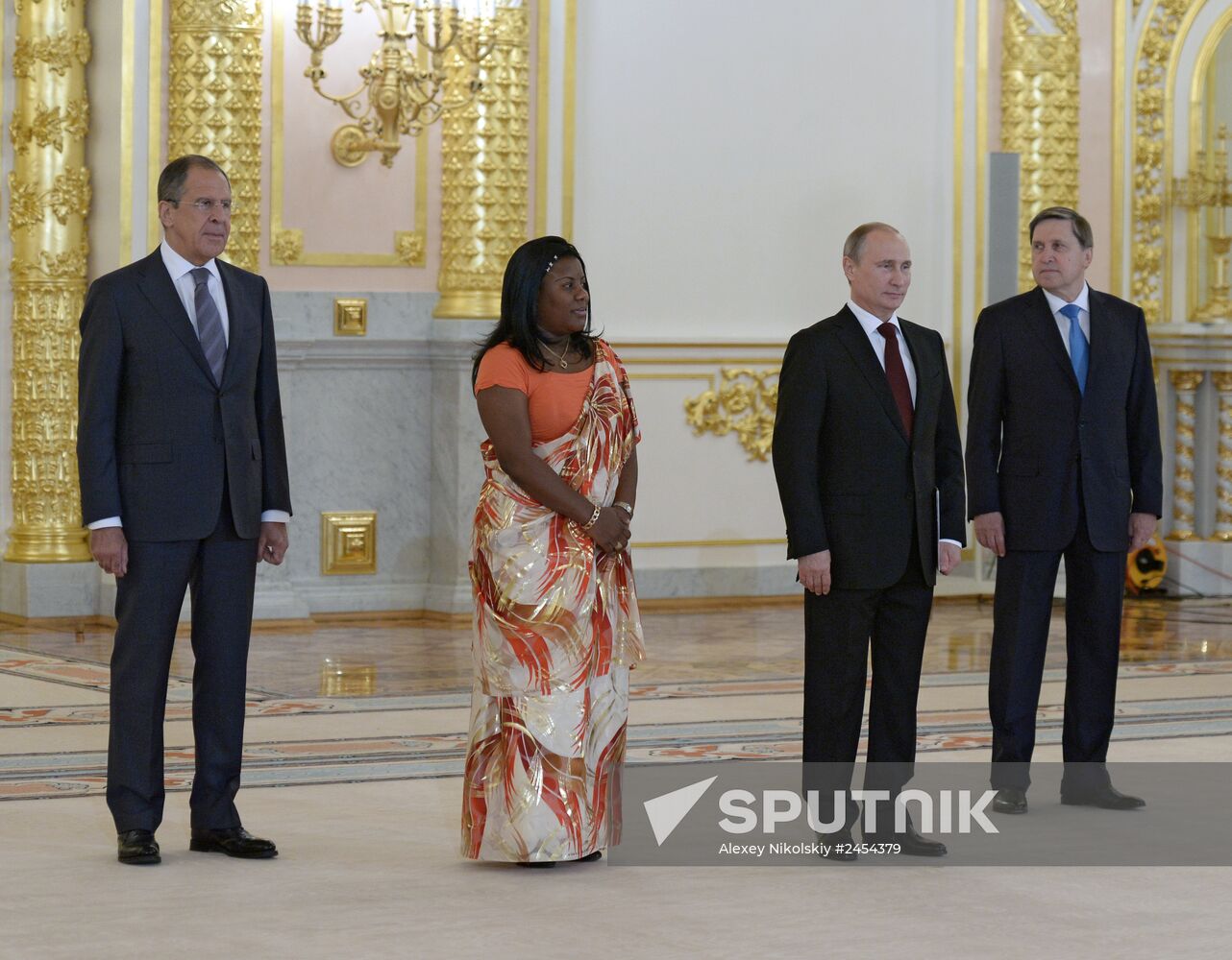 Ceremony of presenting credentials to Russian President Vladimir Putin