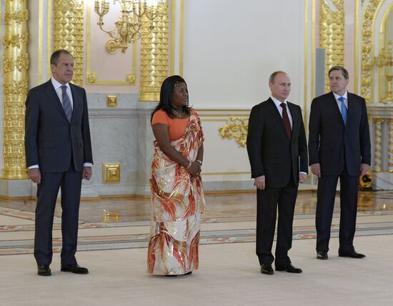 Ceremony of presenting credentials to Russian President Vladimir Putin