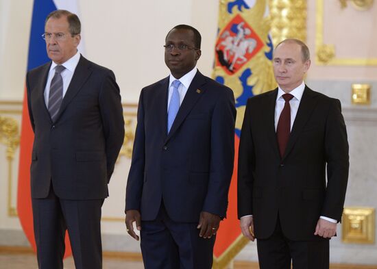 Ceremony of presenting credentials to Russian President Vladimir Putin