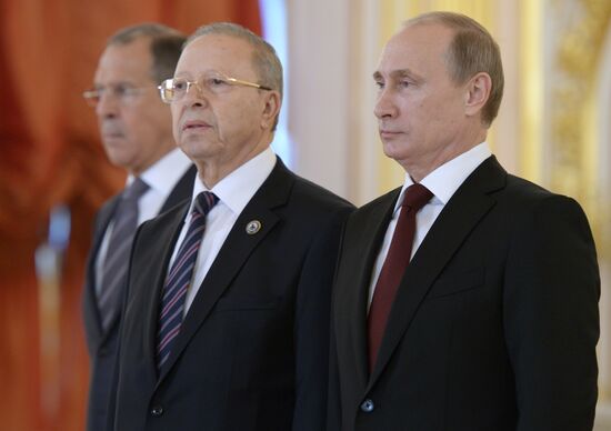 Ceremony of presenting credentials to Russian President Vladimir Putin