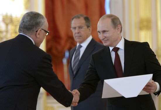 Ceremony of presenting credentials to Russian President Vladimir Putin