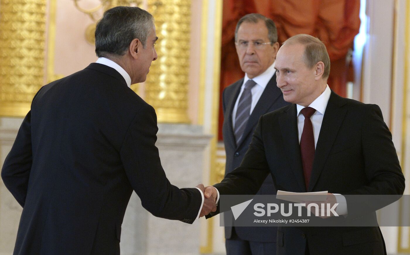 Ceremony of presenting credentials to Russian President Vladimir Putin