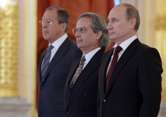 Ceremony of presenting credentials to Russian President Vladimir Putin