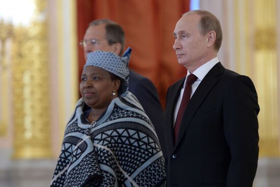 Ceremony of presenting credentials to Russian President Vladimir Putin