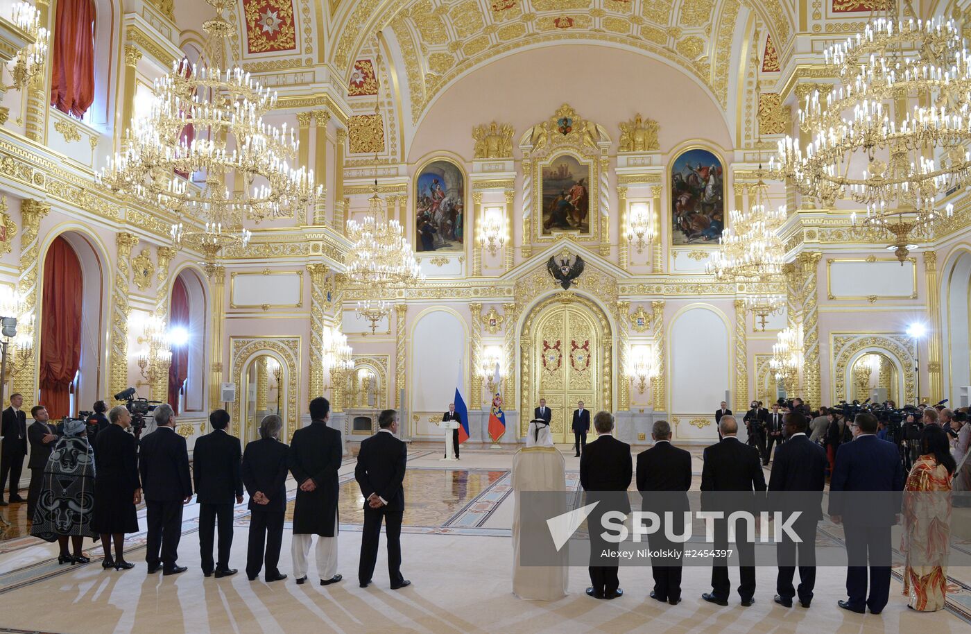 Ceremony of presenting credentials to Russian President Vladimir Putin