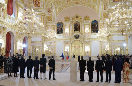 Ceremony of presenting credentials to Russian President Vladimir Putin