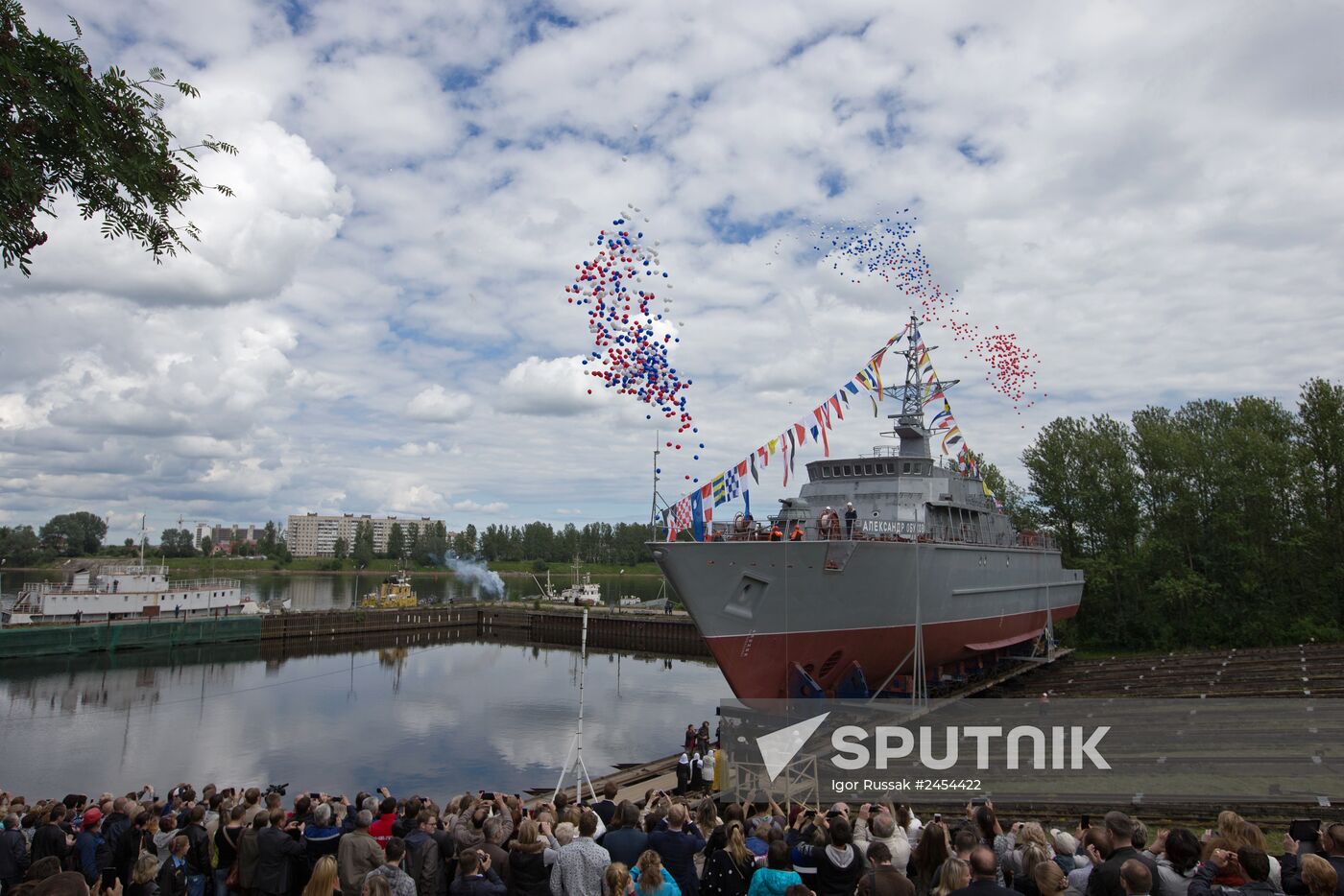 The Alexander Obukhov minesweeper lead ship floated out