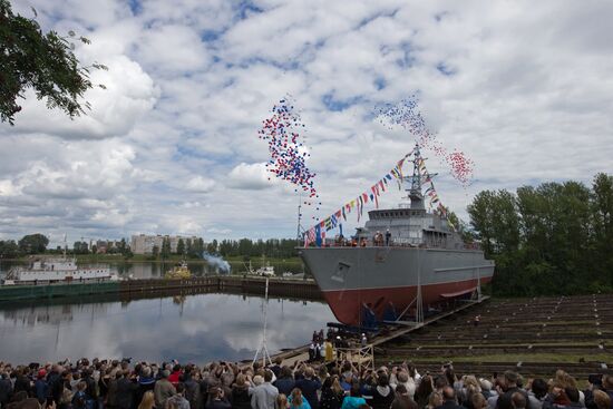 The Alexander Obukhov minesweeper lead ship floated out