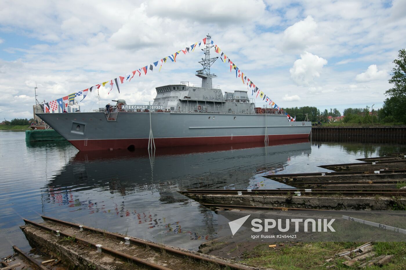 The Alexander Obukhov minesweeper lead ship floated out