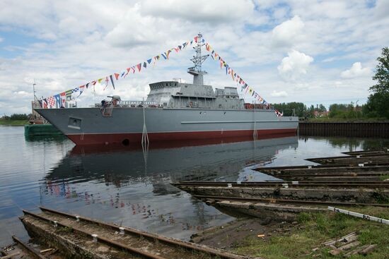 The Alexander Obukhov minesweeper lead ship floated out