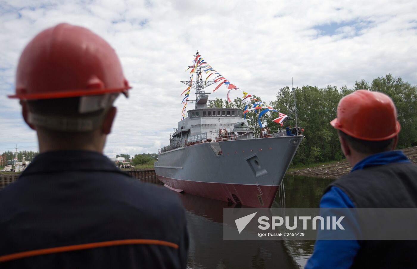 The Alexander Obukhov minesweeper lead ship floated out