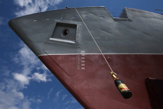 The Alexander Obukhov minesweeper lead ship floated out