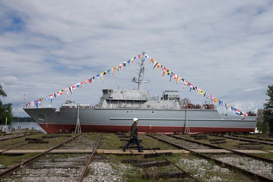 The Alexander Obukhov minesweeper lead ship floated out