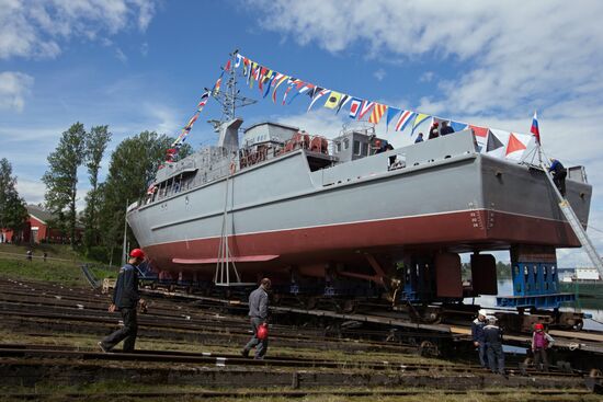 The Alexander Obukhov minesweeper lead ship floated out