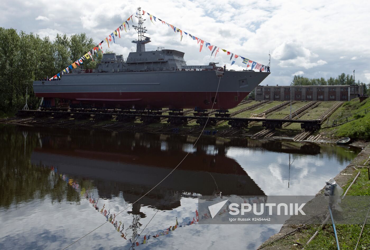 The Alexander Obukhov minesweeper lead ship floated out