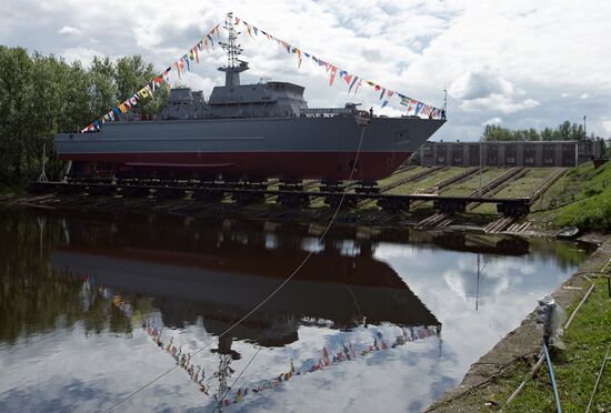 The Alexander Obukhov minesweeper lead ship floated out