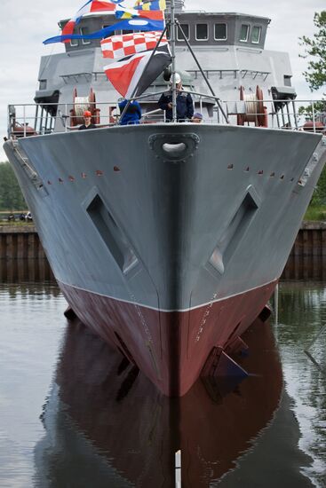 The Alexander Obukhov minesweeper lead ship floated out