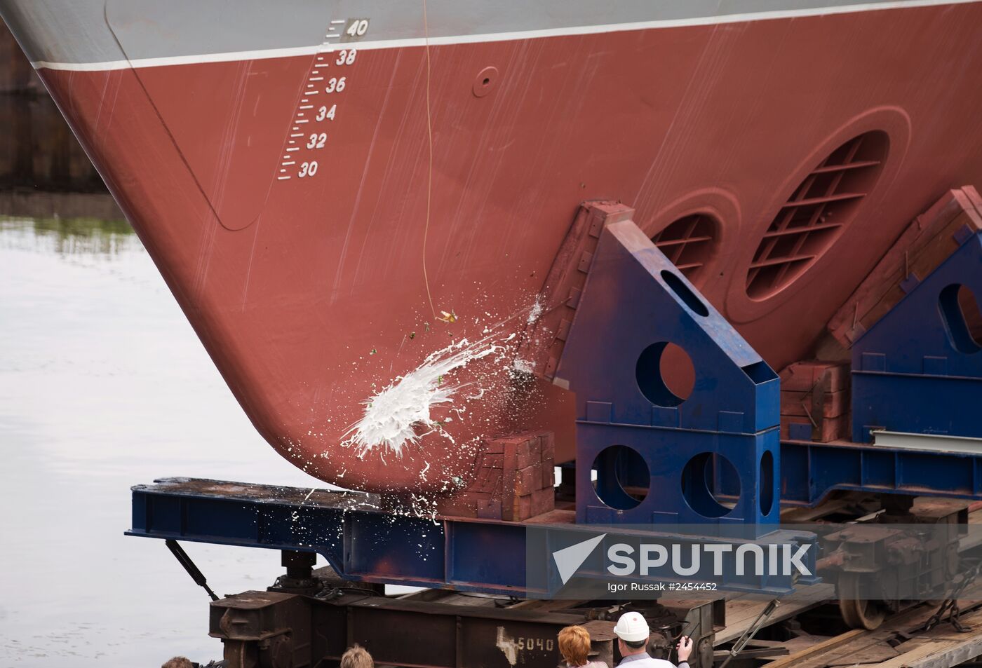 The Alexander Obukhov minesweeper lead ship floated out