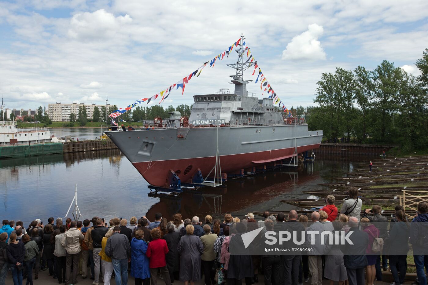 The Alexander Obukhov minesweeper lead ship floated out